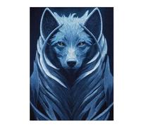 52x38cm/1000pcs Puzzle pour Adolescents Geometric Wolf Jeu De Puzzle pour Adultes : Casse-tête Amusant Et Humoristique, pour Les Amis Et La Famille 52x38cm/1000pcs