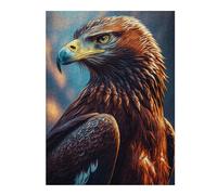 52x38cm/1000pcs Puzzle pour Adolescents Golden Eagle Portrait Puzzle pour Adultes Jouets Anti-Stress Idées Cadeaux pour Se Détendre À La Maison, pour Les Amis Et La Famille 52x38cm/1000pcs