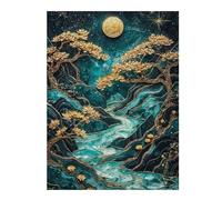 52x38cm/1000pcs Puzzle pour Adolescents Golden Sakura Dreams Puzzles pour Adultes - Jouets À Monter Soi-même - Défi Difficile - Cadeaux Uniques pour Anniversaire Et Noël 52x38cm/1000pcs