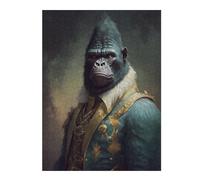52x38cm/1000pcs Puzzle pour Adolescents Gorilla Ethereal Puzzle pour Adultes - Jeu Pratique D'analyse Et De Logique - Cadeaux De Noël Et d'anniversaire 52x38cm/1000pcs
