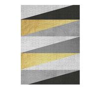 52x38cm/1000pcs Puzzle pour Adolescents Gray and Gold Art 04 Jeu De Puzzle pour Adultes : Casse-tête Amusant Et Humoristique, pour Les Amis Et La Famille 52x38cm/1000pcs