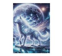 52x38cm/1000pcs Puzzle pour Adolescents Mystic Wolf Puzzle pour Adultes - Jeu Pratique D'analyse Et De Logique - Cadeaux De Noël Et d'anniversaire 52x38cm/1000pcs