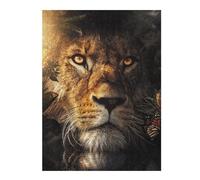 52x38cm/1000pcs Puzzle pour Adolescents Nature's Majesty Lion and Butterflies Puzzle pour Adultes - Jeux De Construction - Analyse Et Logique - Interaction Parent-Enfant 52x38cm/1000pcs