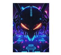 52x38cm/1000pcs Puzzle pour Adolescents Neon Space Aliens Puzzle pour Adultes : Jeux Relaxants, Découpe De Précision, Activités Amusantes À La Maison 52x38cm/1000pcs