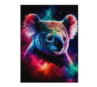 52x38cm/1000pcs Puzzle pour Adultes Colorful Koala in Space Puzzles pour Adultes - Jeu Familial - Assemblage De Motifs - Cadeaux Uniques pour Anniversaire Et Noël 52x38cm/1000pcs