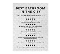 52x38cm/1000pcs Puzzles Best Bathroom in The City Puzzle Adulte Jeu Manuel Course De Vitesse Cadeaux Uniques pour Anniversaire Et Noël 52x38cm/1000pcs