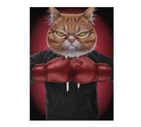 52x38cm/1000pcs Puzzles pour Adolescentes Boxer Orange Cat Jeu De Puzzle Et Casse-tête pour Adultes - Cadeaux pour Femmes (Anniversaire, Noël) 52x38cm/1000pcs