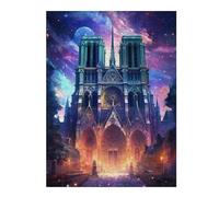 52x38cm/1000pcs Puzzles pour Adolescentes Cathedral Notre Dame Paris Jeu De Puzzle Et Casse-tête pour Adultes - Cadeaux pour Femmes (Anniversaire, Noël) 52x38cm/1000pcs
