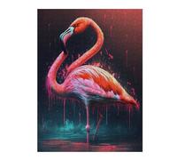 52x38cm/1000pcs Puzzles pour Adolescentes Flamingo Pink Beautiful Jeu De Puzzle Et Casse-tête pour Adultes - Cadeaux pour Femmes (Anniversaire, Noël) 52x38cm/1000pcs