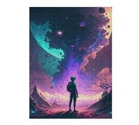 52x38cm/1000pcs Puzzles pour Adolescents Astronaut in Alien Landscape -7 Puzzles pour Adultes Jeux Familiaux Analyse Et Logique Jeux Stimulants Cadeaux 52x38cm/1000pcs