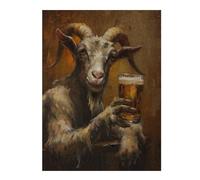 52x38cm/1000pcs Puzzles pour Adolescents Beer Drinking Goat Puzzles pour Adultes : Analyse Et Logique du Jeu Pratique pour Anniversaire, Noël 52x38cm/1000pcs