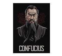 52x38cm/1000pcs Puzzles pour Adolescents Confucius Philosopher Puzzle Anti-Stress - Décoration Idéale pour Un Anniversaire Ou Noël 52x38cm/1000pcs