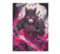 52x38cm/1000pcs Puzzles pour Adolescents Dalmatian Dog Samurai Warrior Puzzles pour Adultes - Jouets Anti-Stress - Décoration Parfaite - Activités Ludiques À La Maison 52x38cm/1000pcs