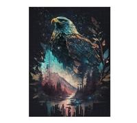 52x38cm/1000pcs Puzzles pour Adolescents Eagle in The Forest Puzzles pour Adultes Jeux De Détente Découpe De Précision Interaction Parent-Enfant 52x38cm/1000pcs