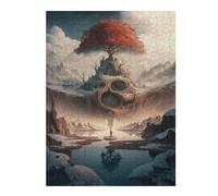 52x38cm/1000pcs Puzzles pour Adolescents Enchanted Winter Landscape -1 Puzzles pour Adultes Jeux Amusants Une Œuvre d'art Cadeaux De Noël Et d'anniversaire 52x38cm/1000pcs