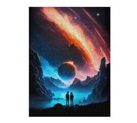 52x38cm/1000pcs Puzzles pour Adolescents Galactic Trails Night Sky Puzzle Anti-Stress - Décoration Idéale pour Un Anniversaire Ou Noël 52x38cm/1000pcs