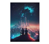 52x38cm/1000pcs Puzzles pour Adolescents Galaxy Astral Lovers Puzzle Anti-Stress - Décoration Idéale pour Un Anniversaire Ou Noël 52x38cm/1000pcs