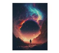 52x38cm/1000pcs Puzzles pour Adolescents Gateway to The Cosmos Puzzle Mural, Jouet, Décoration, Défi Difficile, Cadeau Anti-Stress 52x38cm/1000pcs