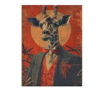 52x38cm/1000pcs Puzzles pour Adolescents Giraffe Animal Art Puzzles pour Adultes : Analyse Et Logique du Jeu Pratique pour Anniversaire, Noël 52x38cm/1000pcs