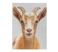 52x38cm/1000pcs Puzzles pour Adolescents Goat Face Puzzles pour Adultes : Analyse Et Logique du Jeu Pratique pour Anniversaire, Noël 52x38cm/1000pcs