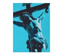 52x38cm/1000pcs Puzzles pour Adolescents Jesus Art Puzzle Anti-Stress - Décoration Idéale pour Un Anniversaire Ou Noël 52x38cm/1000pcs