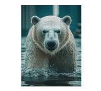 52x38cm/1000pcs Puzzles pour Adolescents Majestic Polar Bear Puzzles pour Adultes : Analyse Et Logique du Jeu Pratique pour Anniversaire, Noël 52x38cm/1000pcs