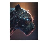 52x38cm/1000pcs Puzzles pour Adolescents Neon Leopard Portrait -5 Puzzle pour Adultes - Jeu Manuel - Décoration Parfaite - Difficile Et Stimulant 52x38cm/1000pcs