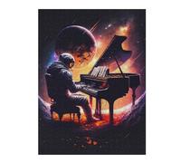52x38cm/1000pcs Puzzles pour Adolescents Piano in Space Casse-têtes pour Adolescents - Jeu De Réflexion - Cadeau d'anniversaire - Activités Amusantes À La Maison 52x38cm/1000pcs