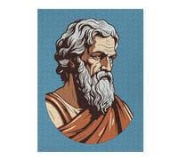 52x38cm/1000pcs Puzzles pour Adolescents Plato Greek Philosopher Puzzles Jeux Amusants Découpe De Précision Cadeaux Uniques pour Anniversaire Et Noël 52x38cm/1000pcs