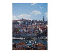 52x38cm/1000pcs Puzzles pour Adolescents Porto Puzzle Anti-Stress - Décoration Idéale pour Un Anniversaire Ou Noël 52x38cm/1000pcs