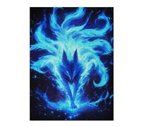 52x38cm/1000pcs Puzzles pour Adolescents Power Kitsune Fox Puzzle Anti-Stress - Décoration Idéale pour Un Anniversaire Ou Noël 52x38cm/1000pcs