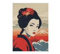 52x38cm/1000pcs Puzzles pour Adolescents Retro Japanese Geisha Art Puzzles pour Adultes : Analyse Et Logique du Jeu Pratique pour Anniversaire, Noël 52x38cm/1000pcs