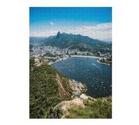52x38cm/1000pcs Puzzles pour Adolescents Rio De Janeiro Puzzles Jeux Amusants Découpe De Précision Cadeaux Uniques pour Anniversaire Et Noël 52x38cm/1000pcs