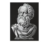 52x38cm/1000pcs Puzzles pour Adolescents Socrates Philosopher Bust Puzzle Anti-Stress - Décoration Idéale pour Un Anniversaire Ou Noël 52x38cm/1000pcs