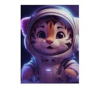 52x38cm/1000pcs Puzzles pour Adolescents Space Baby Tiger Puzzles Jeux Amusants Découpe De Précision Cadeaux Uniques pour Anniversaire Et Noël 52x38cm/1000pcs