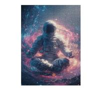 52x38cm/1000pcs Puzzles pour Adolescents Space Meditation Astronaut in Cosmic Serenity -1 Jeu De Puzzle Et De Réflexion, Cadeaux pour Femmes, À Offrir À Toute La Famille 52x38cm/1000pcs