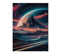 52x38cm/1000pcs Puzzles pour Adolescents Space Traffic Puzzles pour Adultes : Analyse Et Logique du Jeu Pratique pour Anniversaire, Noël 52x38cm/1000pcs