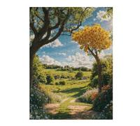 52x38cm/1000pcs Puzzles pour Adolescents Sunlit Path to The Tree Puzzle Anti-Stress - Décoration Idéale pour Un Anniversaire Ou Noël 52x38cm/1000pcs