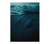 52x38cm/1000pcs Puzzles pour Adolescents The Big Whalles Puzzles pour Adultes Jeux Amusants Vacances À La Maison Passer Le Temps Défi À Compléter 52x38cm/1000pcs