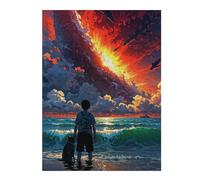 52x38cm/1000pcs Puzzles pour Adolescents The Last Sunset Puzzle Anti-Stress - Décoration Idéale pour Un Anniversaire Ou Noël 52x38cm/1000pcs