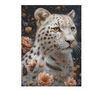 52x38cm/1000pcs Puzzles pour Adolescents The White Leopard Puzzles pour Adultes : Analyse Et Logique du Jeu Pratique pour Anniversaire, Noël 52x38cm/1000pcs