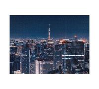 52x38cm/1000pcs Puzzles pour Adolescents Tokyo by Night Puzzles pour Adultes - Jouets Anti-Stress - Décoration Parfaite - Activités Ludiques À La Maison 52x38cm/1000pcs