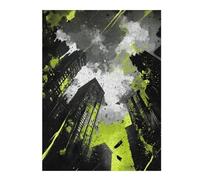 52x38cm/1000pcs Puzzles pour Adolescents Urban Chaos Puzzle Mural, Jouet, Décoration, Défi Difficile, Cadeau Anti-Stress 52x38cm/1000pcs