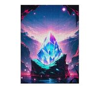 52x38cm/1000pcs Puzzles pour Adolescents Whispering Crystal Vault Puzzles Jeux Amusants Découpe De Précision Cadeaux Uniques pour Anniversaire Et Noël 52x38cm/1000pcs
