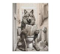 52x38cm/1000pcs Puzzles pour Adolescents Wolf Bathroom Business Puzzle Anti-Stress - Décoration Idéale pour Un Anniversaire Ou Noël 52x38cm/1000pcs