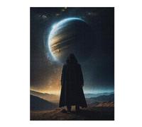 52x38cm/1000pcs Puzzles pour Adultes Among The Rings of Saturn Jeux De Puzzle Relaxants Analyse Et Logique Cadeaux Uniques pour Un Anniversaire Et Noël 52x38cm/1000pcs