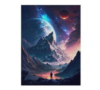 52x38cm/1000pcs Puzzles pour Adultes - Cadeaux Stellar Twilight Galaxy Puzzle pour Adultes - Jeux Amusants - Cadeau d'anniversaire pour Les Amateurs De Jeux 52x38cm/1000pcs