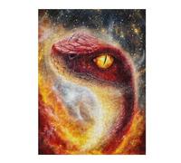 52x38cm/1000pcs Puzzles pour Adultes Cosmic Serpent Puzzle pour Adultes - Jeu De Réflexion - Défi Difficile Et Stimulant 52x38cm/1000pcs