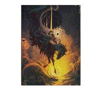 52x38cm/1000pcs Puzzles pour Adultes Dark Horse of The Apocalypse Jeux De Puzzle Relaxants Course De Vitesse Manuelle Cadeaux Uniques pour Anniversaire Et Noël 52x38cm/1000pcs
