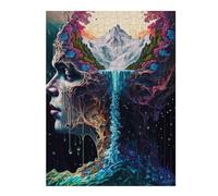 52x38cm/1000pcs Puzzles pour Adultes Dream The Brain Puzzles pour Adolescents Jeu Familial Course De Vitesse Manuelle Cadeaux Uniques pour Anniversaire Et Noël 52x38cm/1000pcs